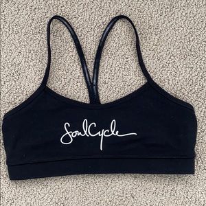 Lululemon Flow Y Black SoulCycle bra. Size 8
